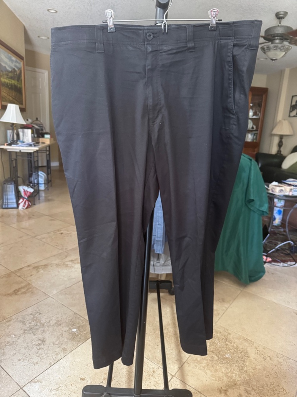 Classic Black Men's Dress Pants - Comfortable Everyday Trousers